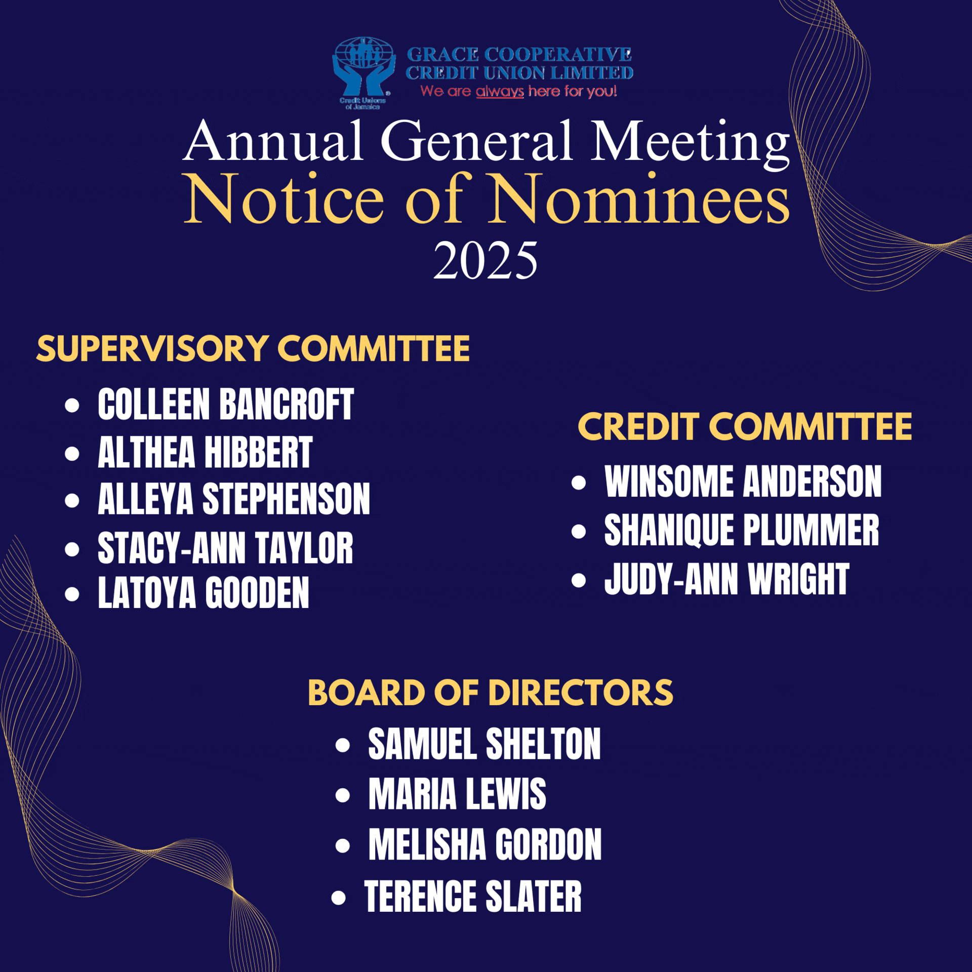 AGM Nominees